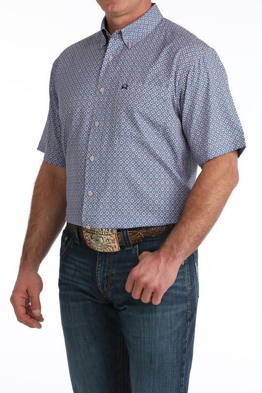 Men's Cinch Short Sleeve Arenaflex Button Down - MTW1704161