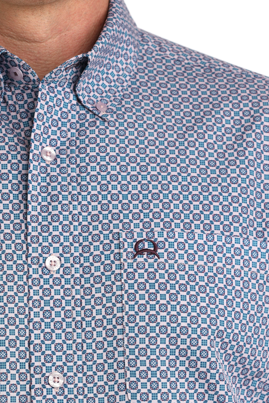 Men's Cinch Short Sleeve Arenaflex Button Down - MTW1704161