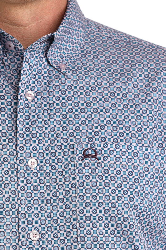 Men's Cinch Short Sleeve Arenaflex Button Down - MTW1704161