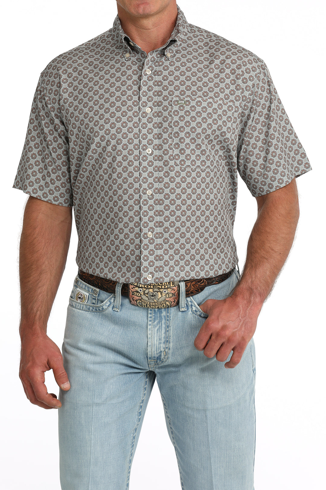 Men’s Cinch Arenaflex® Button-Down Western Shirt - MTW1704175