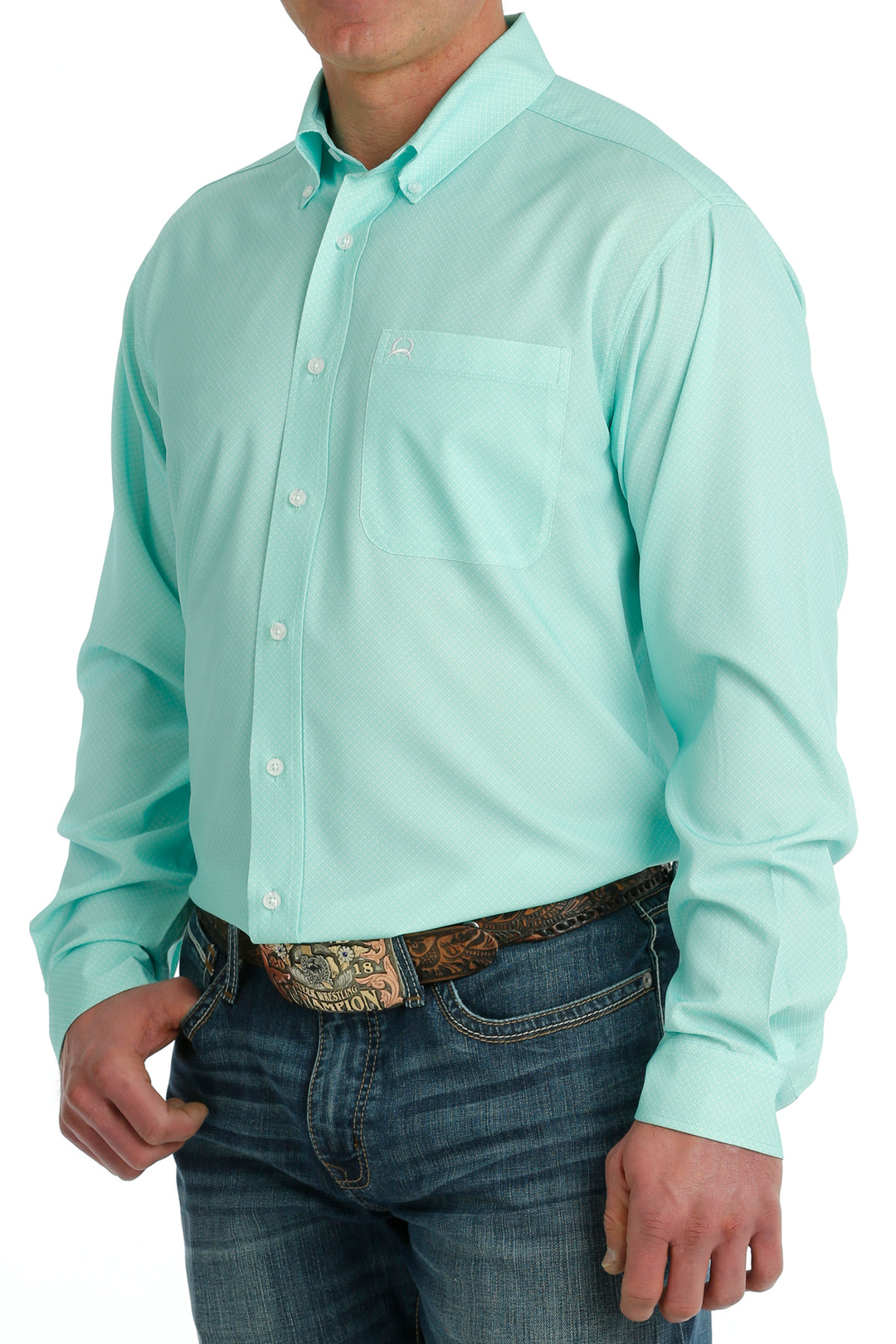 Men's Cinch ArenaFlex Printed Long Sleeve Shirt MTW1862024