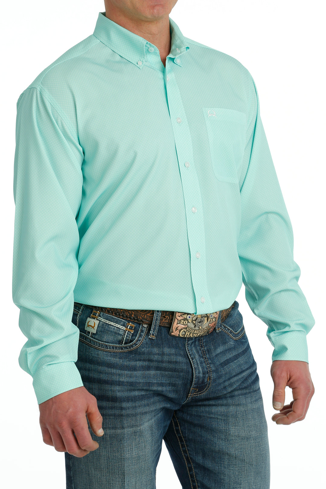 Men's Cinch ArenaFlex Printed Long Sleeve Shirt - MTW1862024