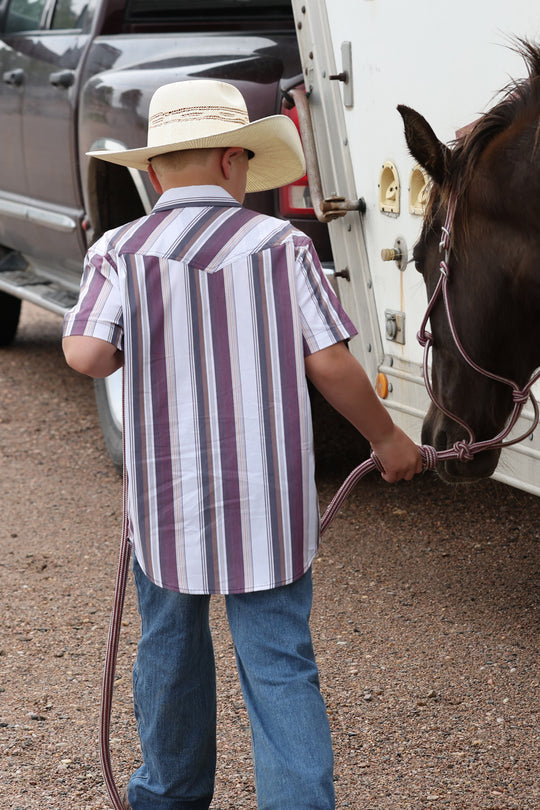 Boys Cinch Button-Down Western Shirt - MTW7171002
