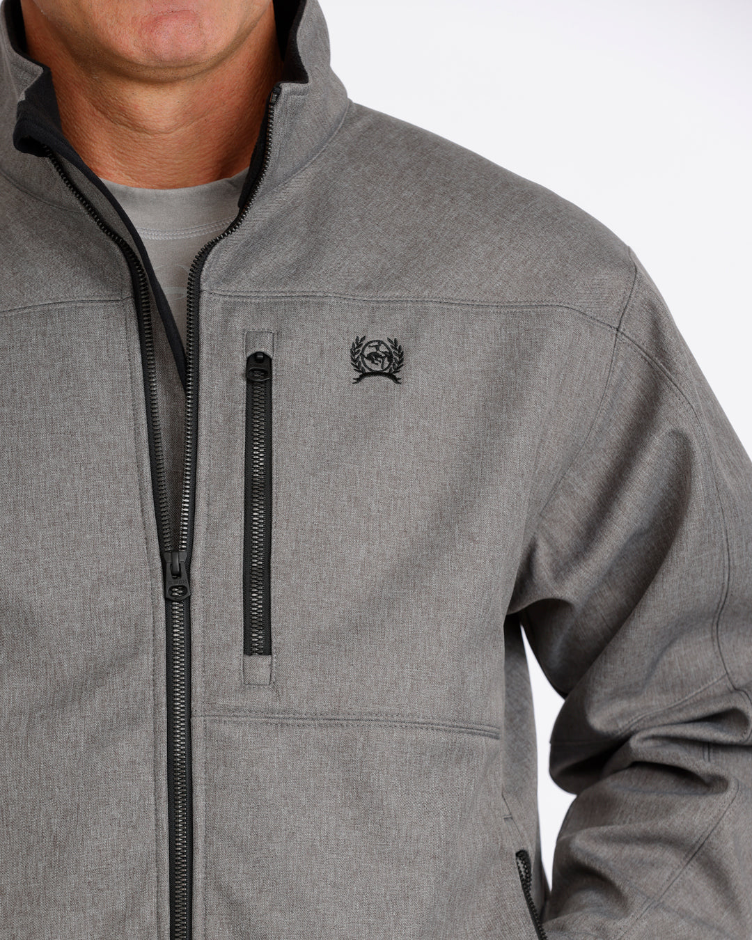 Men's Cinch Grey Concealed Carry Bonded Jacket - MWJ1537008
