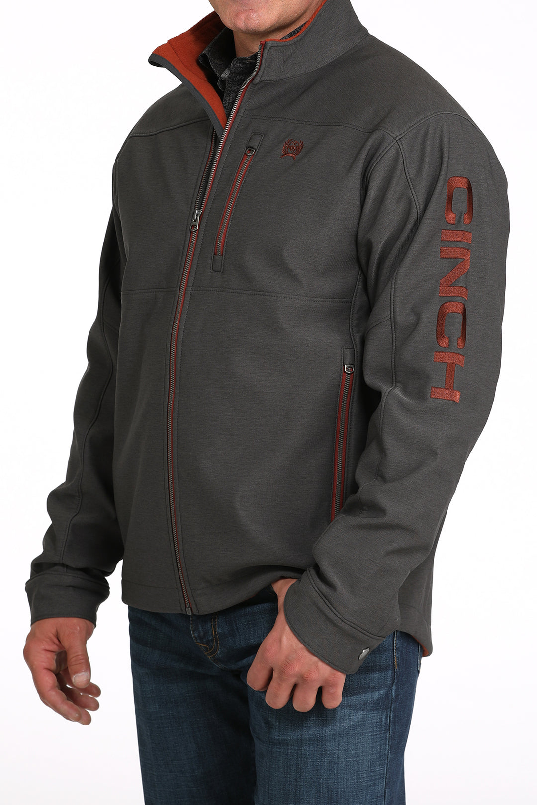 Men's Cinch Charcoal Concealed Carry Bonded Jacket - MWJ1583010