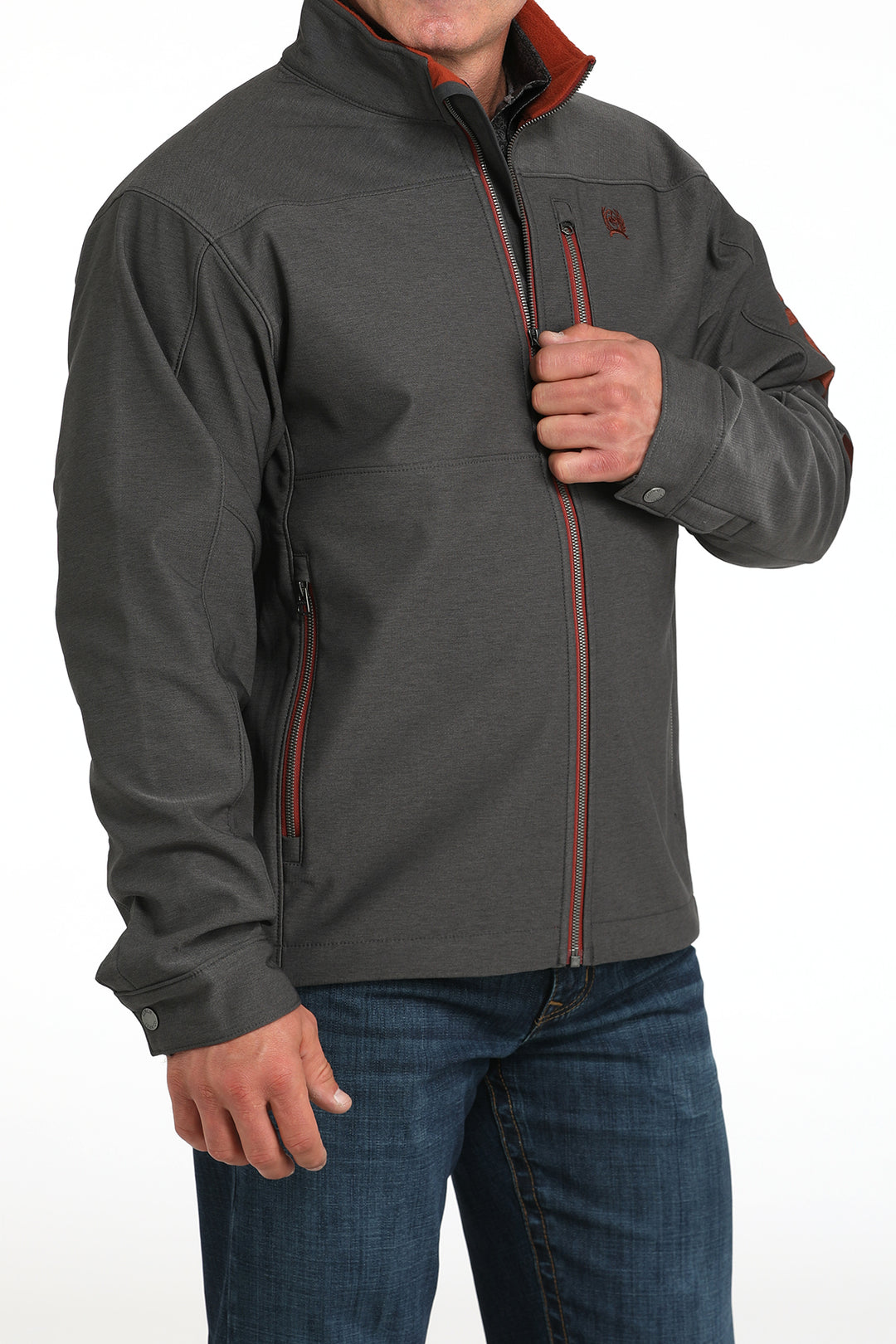 Men's Cinch Charcoal Concealed Carry Bonded Jacket - MWJ1583010