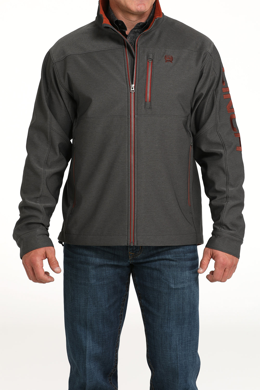 Men's Cinch Charcoal Concealed Carry Bonded Jacket - MWJ1583010