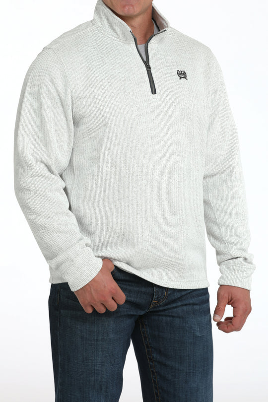 Men's Cinch 1/4 Zip Gray Pullover - MWK1080018