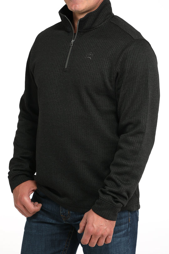 Men's Cinch Black 1/4 Zip - MWK1080019