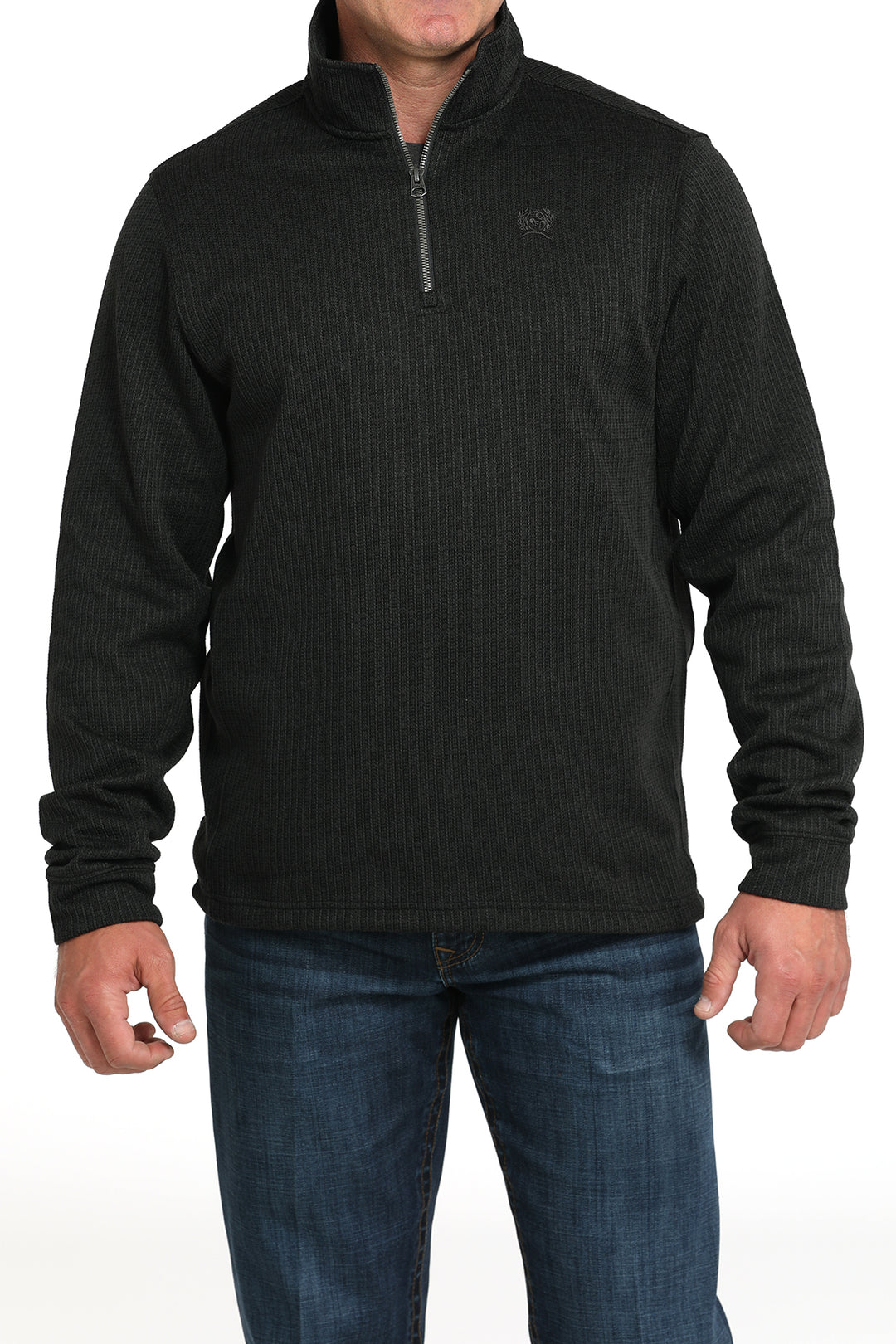 Men's Cinch Black 1/4 Zip - MWK1080019