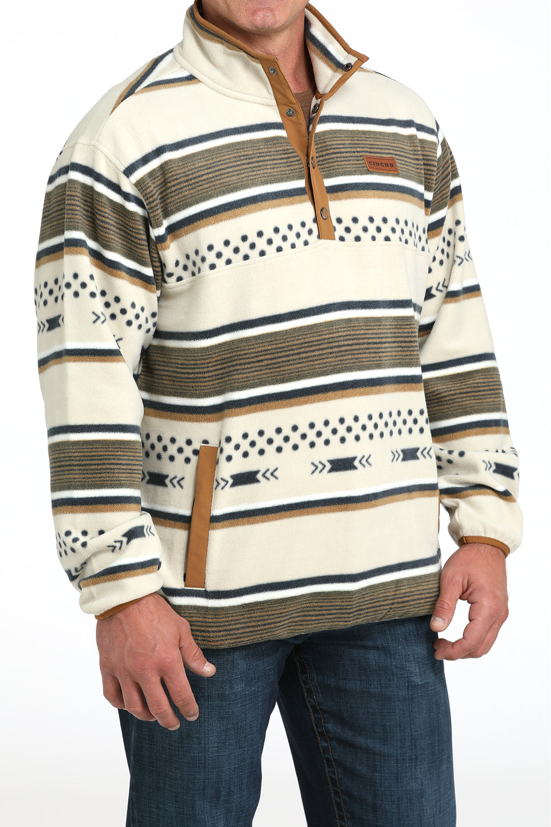 Men's Cinch Cream Polar Fleece - mwk1514026