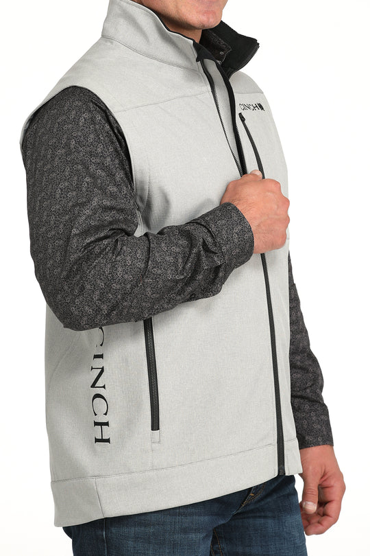 Men's Cinch Grey Bonded Vest - MWV1515027
