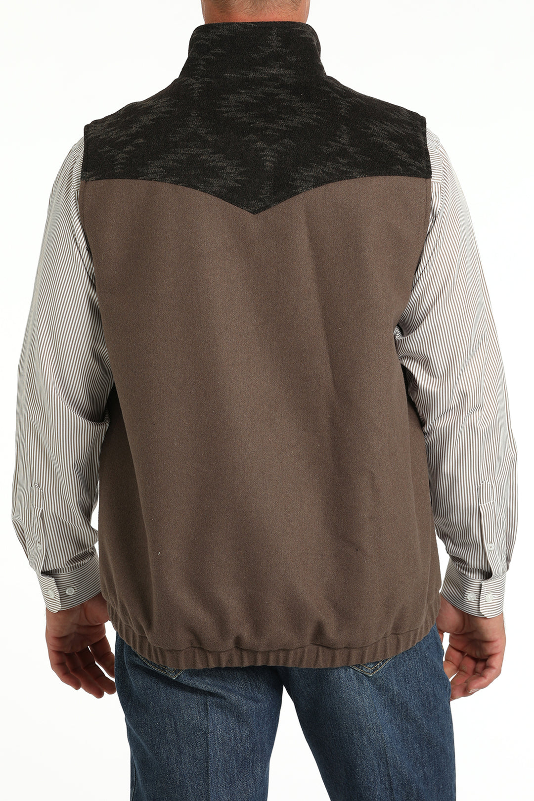 Men's Cinch Concealed Carry Brown Wooly Vest - MWV1543011