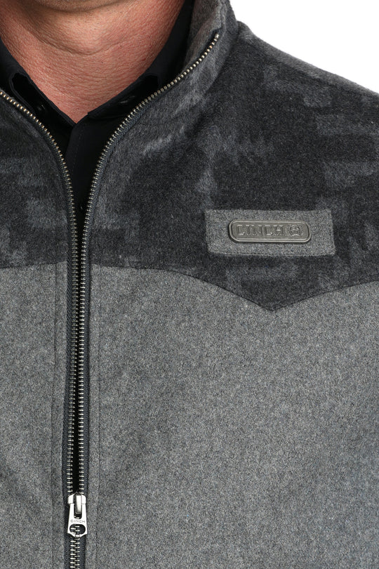 Men's Cinch Concealed Carry Grey Wooly Vest - MWV1543015