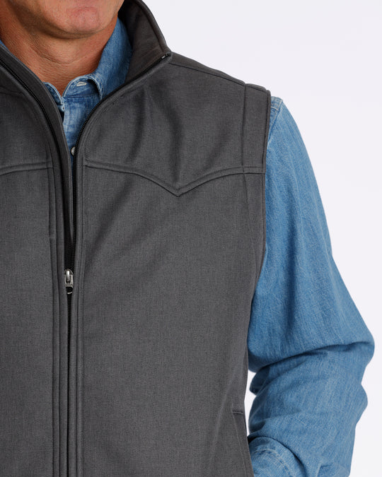 Men's Cinch CC Charcoal Bonded Vest - MWV1592006