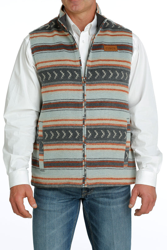 Men's Cinch Multi Colored Wooly Vest - MWV1903001