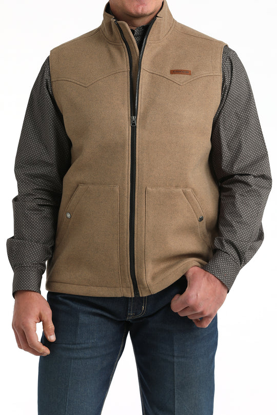 Men's Cinch Khaki Vest - MWV1934002