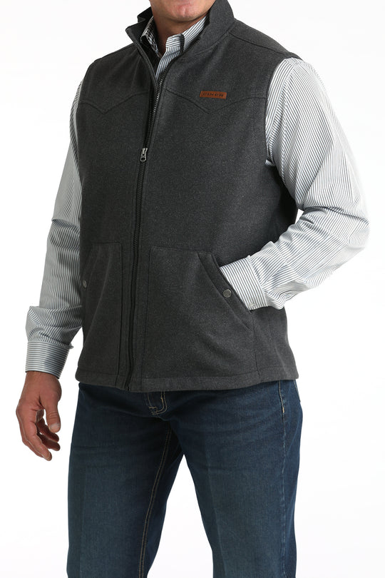Men's Cinch Charcoal Vest - MWV1934004