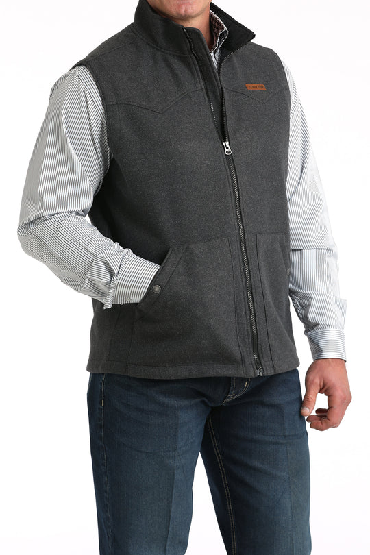 Men's Cinch Charcoal Vest - MWV1934004