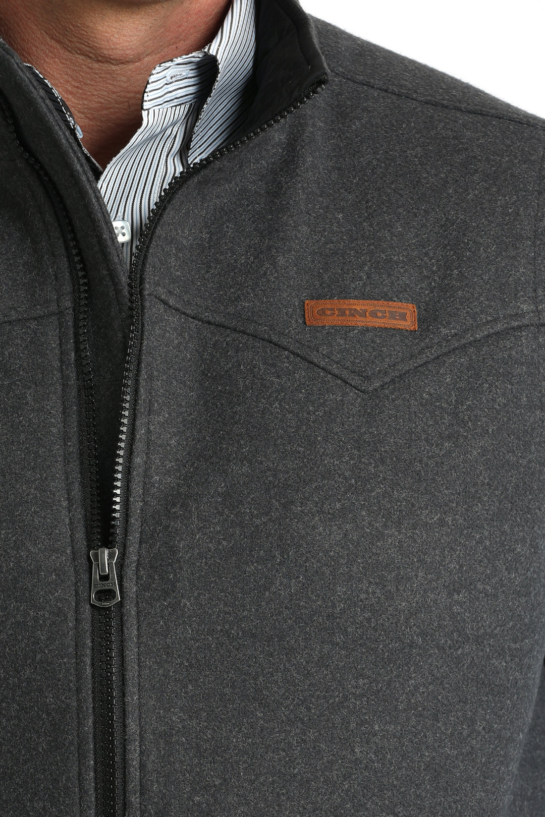 Men's Cinch Charcoal Vest - MWV1934004
