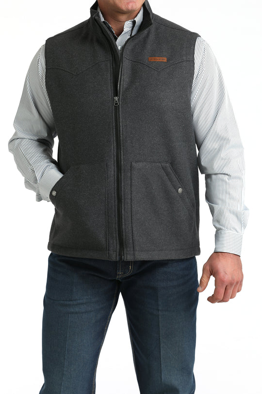 Men's Cinch Charcoal Vest - MWV1934004