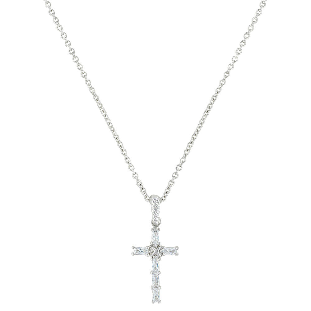 Montana Silversmith Acadian Cross Baguette Necklace - NC3239