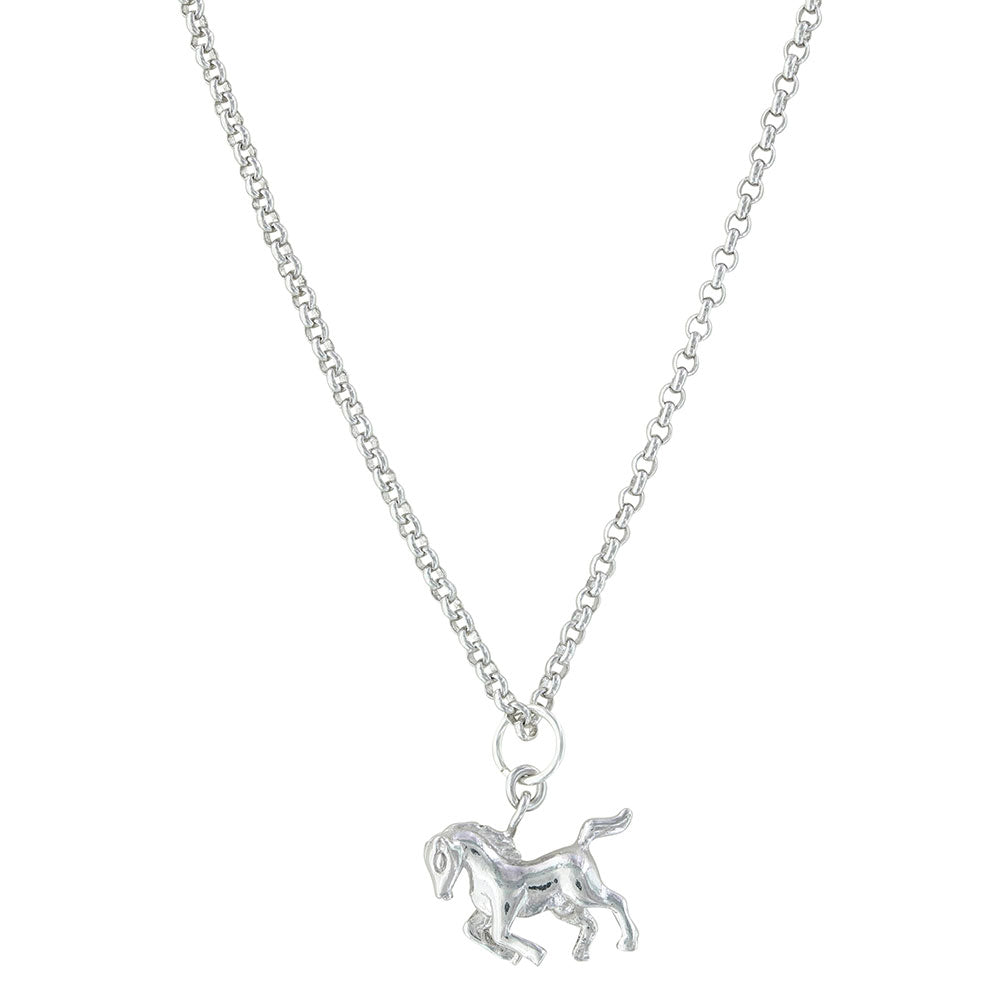 Montana Silversmiths Prancing Horse Necklace - NC3381