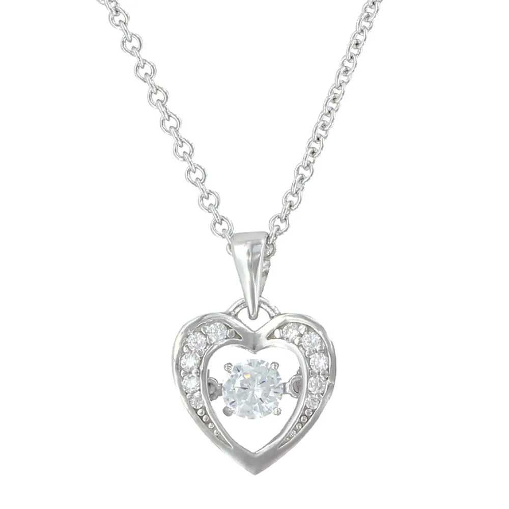 Montana Silversmiths Let's Dance A Little Dance Heart Necklace - NC3868