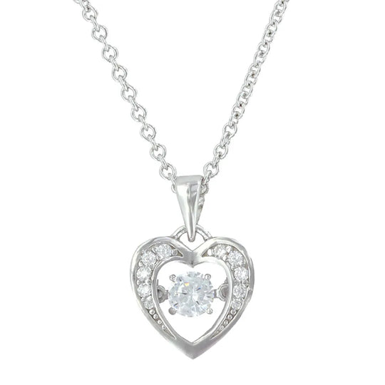 Montana Silversmiths Let's Dance A Little Dance Heart Necklace - NC3868