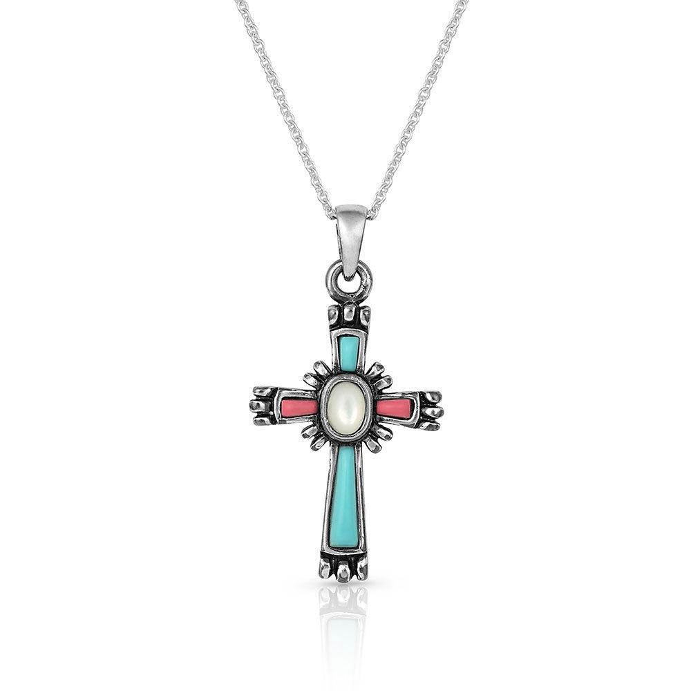 Montana Silversmiths Faith Beaming Cross Necklace - NC4911
