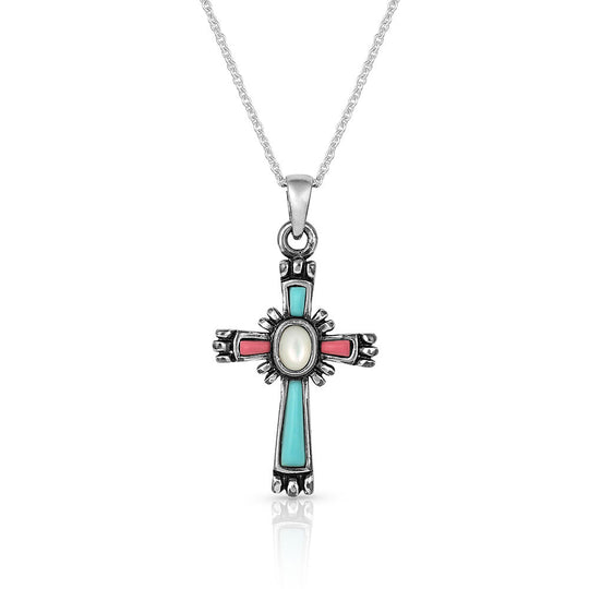 Montana Silversmiths Faith Beaming Cross Necklace - NC4911