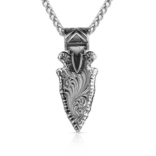 Montana Silversmiths Old West Arrowhead Necklace - NC5677