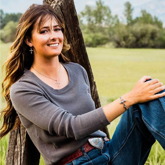 Montana Silversmiths Faith in my Heart Cross Necklace - NC6040