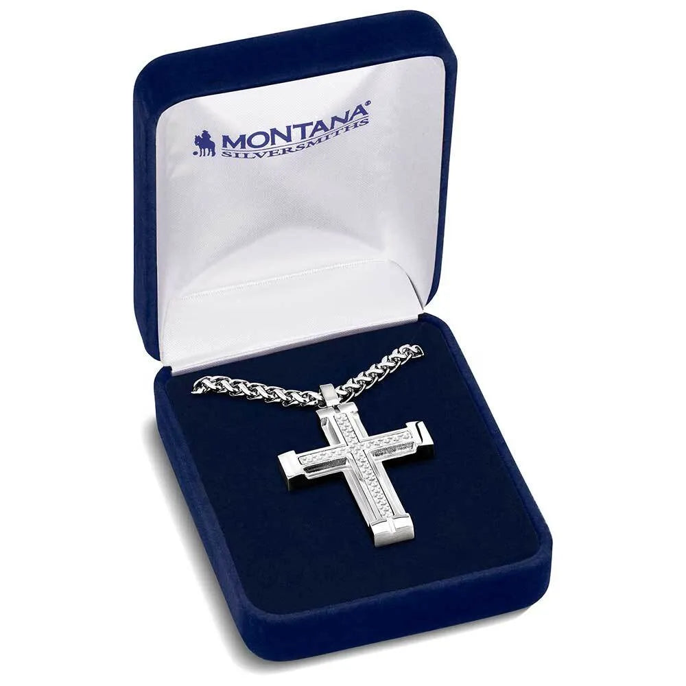 Montana Silversmiths Hero's Belief Cross Necklace - NC6163