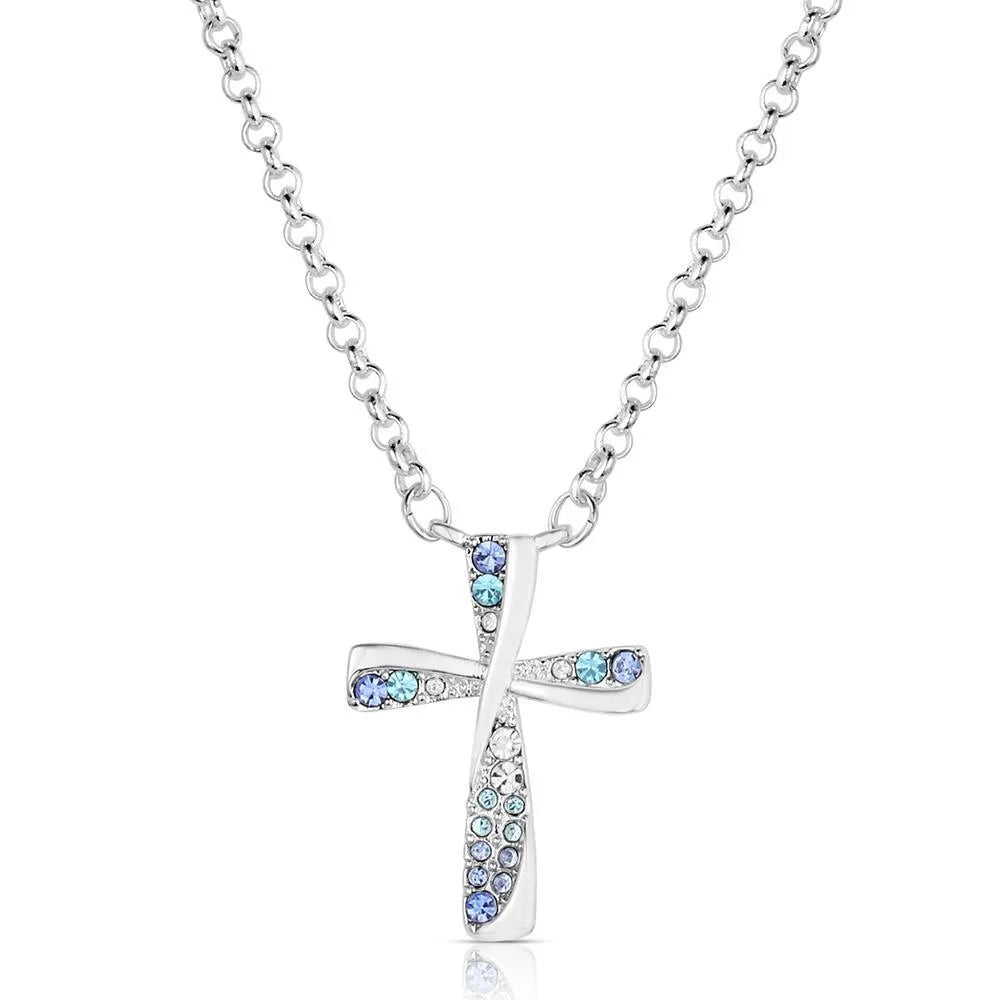 Montana Silversmith Faith in Lights Cross Necklace - NC6534
