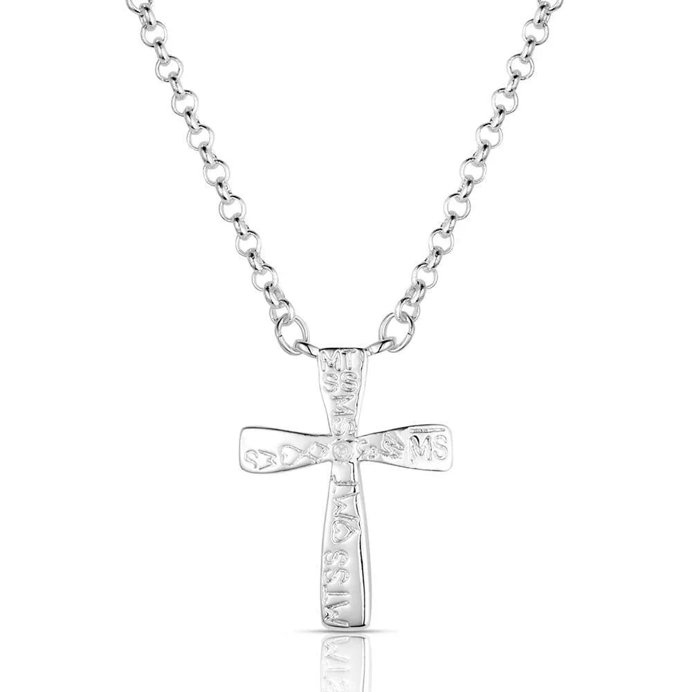 Montana Silversmith Faith in Lights Cross Necklace - NC6534