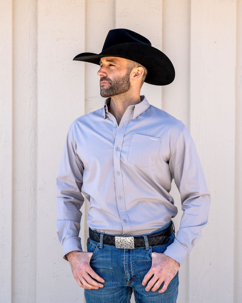 Nigro's Exclusive Grey Classic Long Sleeve Shirt