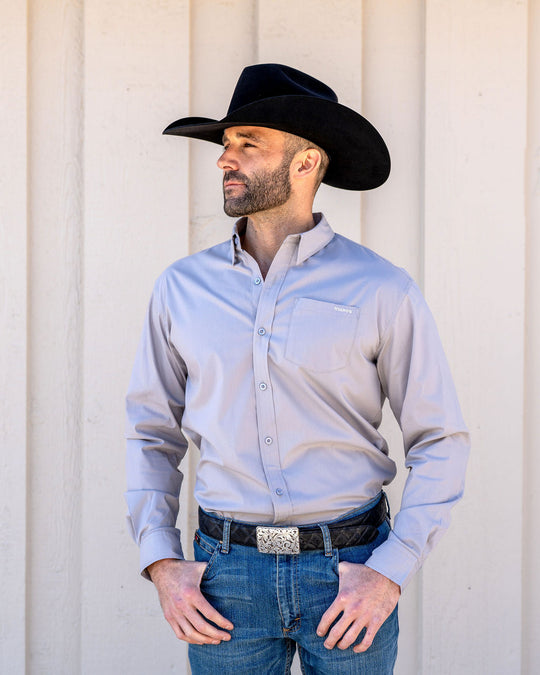 Nigro's Exclusive Grey Classic Long Sleeve Shirt