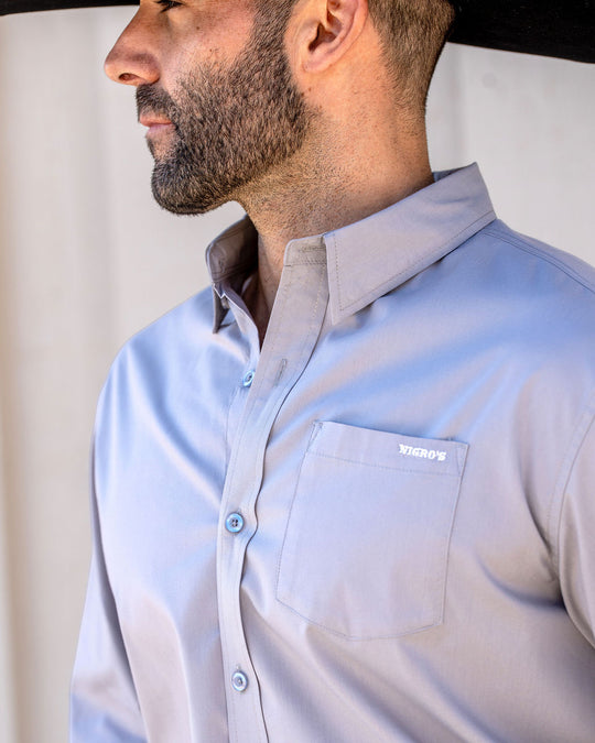 Nigro's Exclusive Grey Classic Long Sleeve Shirt