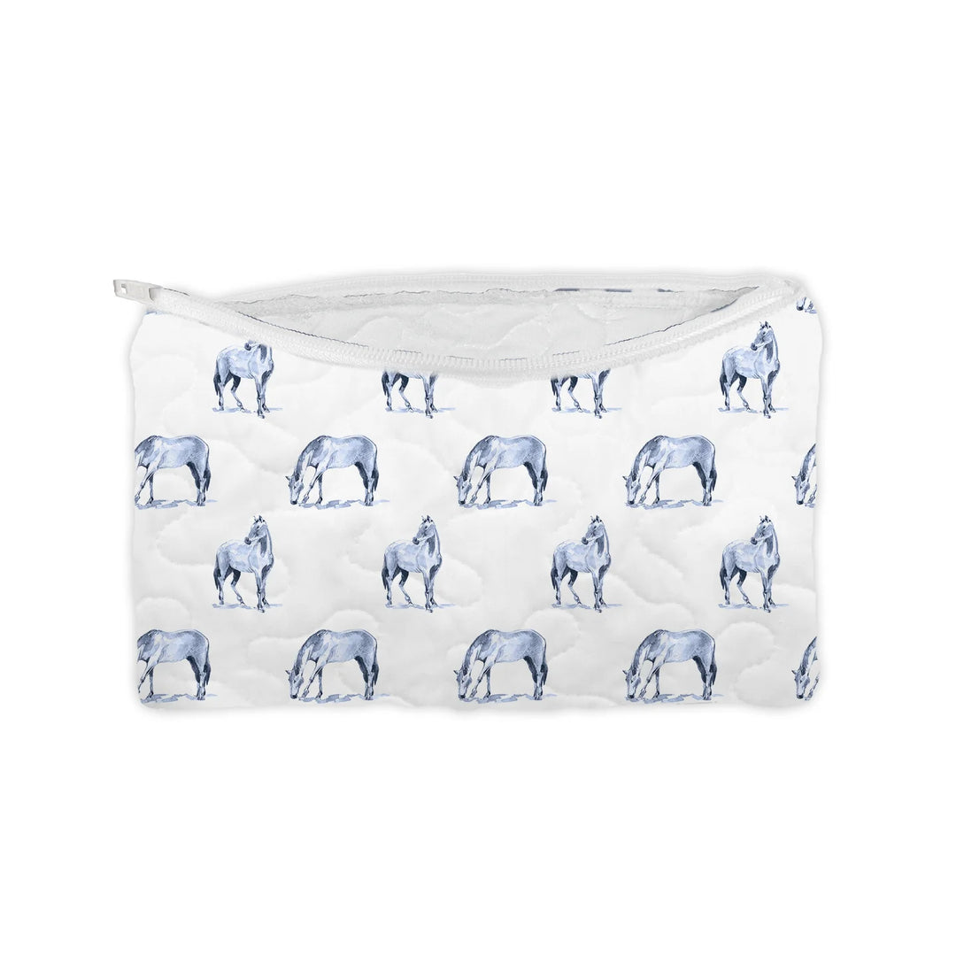 "Not Gonna Hold My Horses" Quilted Makeup Bag