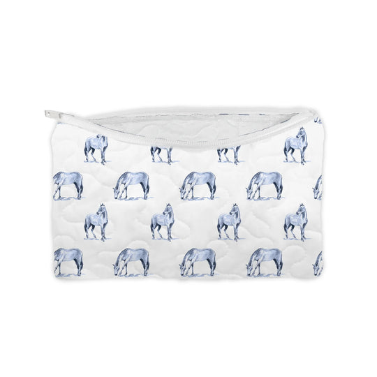 "Not Gonna Hold My Horses" Quilted Makeup Bag