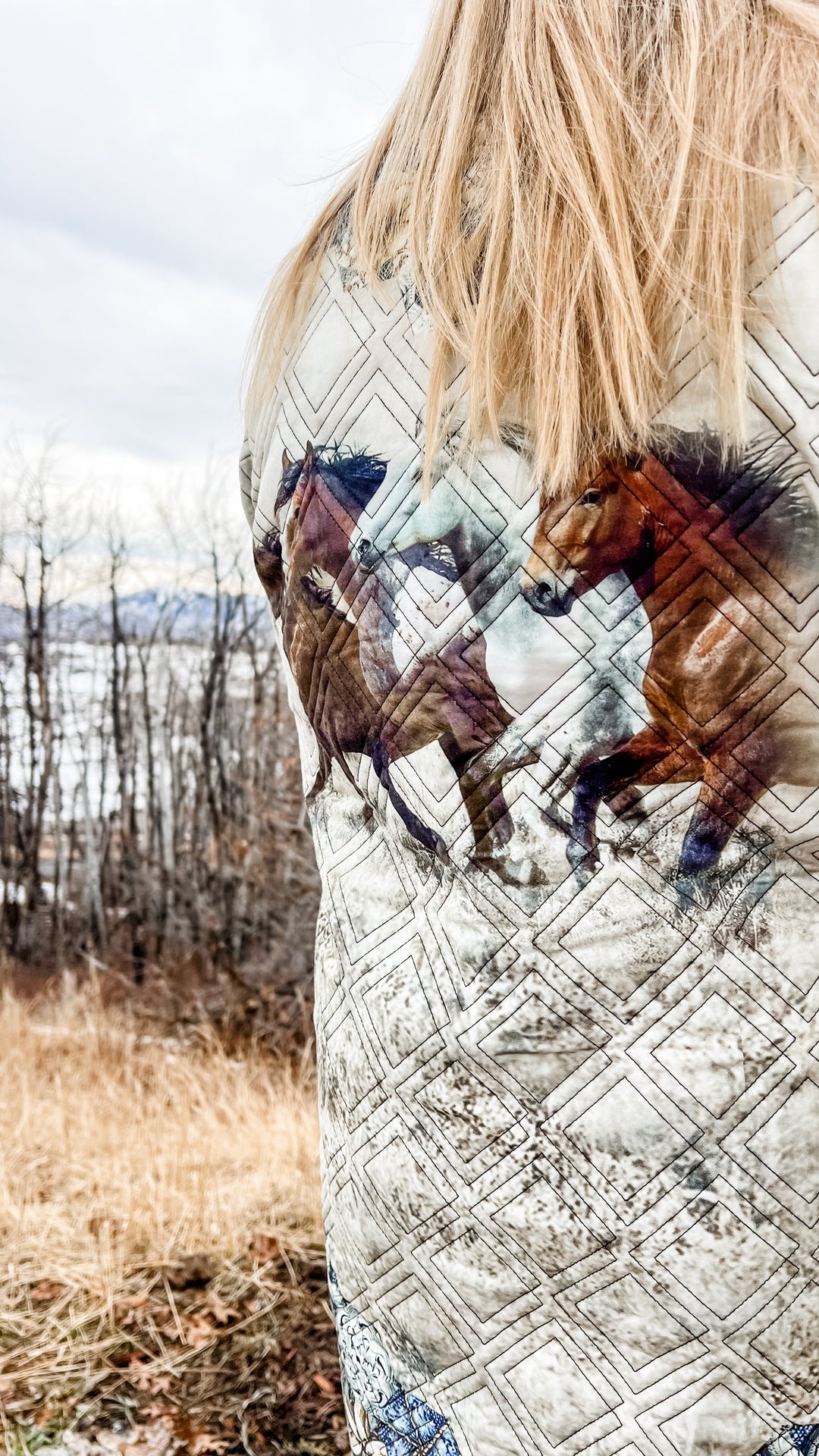 LovLei Ranch Born To Run Dusted Quilted Jacket