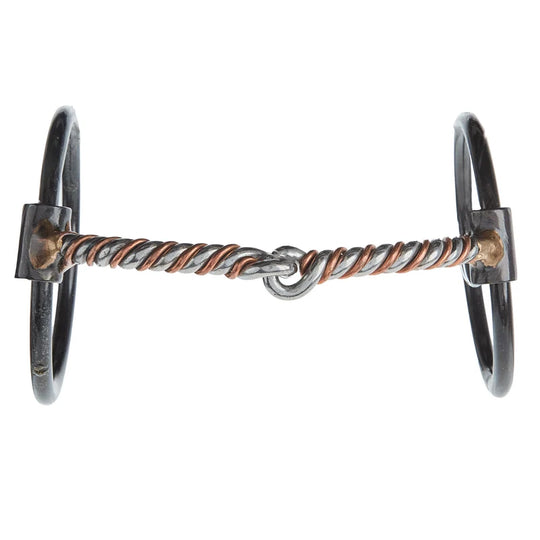 Dutton Bits 2 Piece Copper Twist Mouth Loose O-Ring Snaffle R-43
