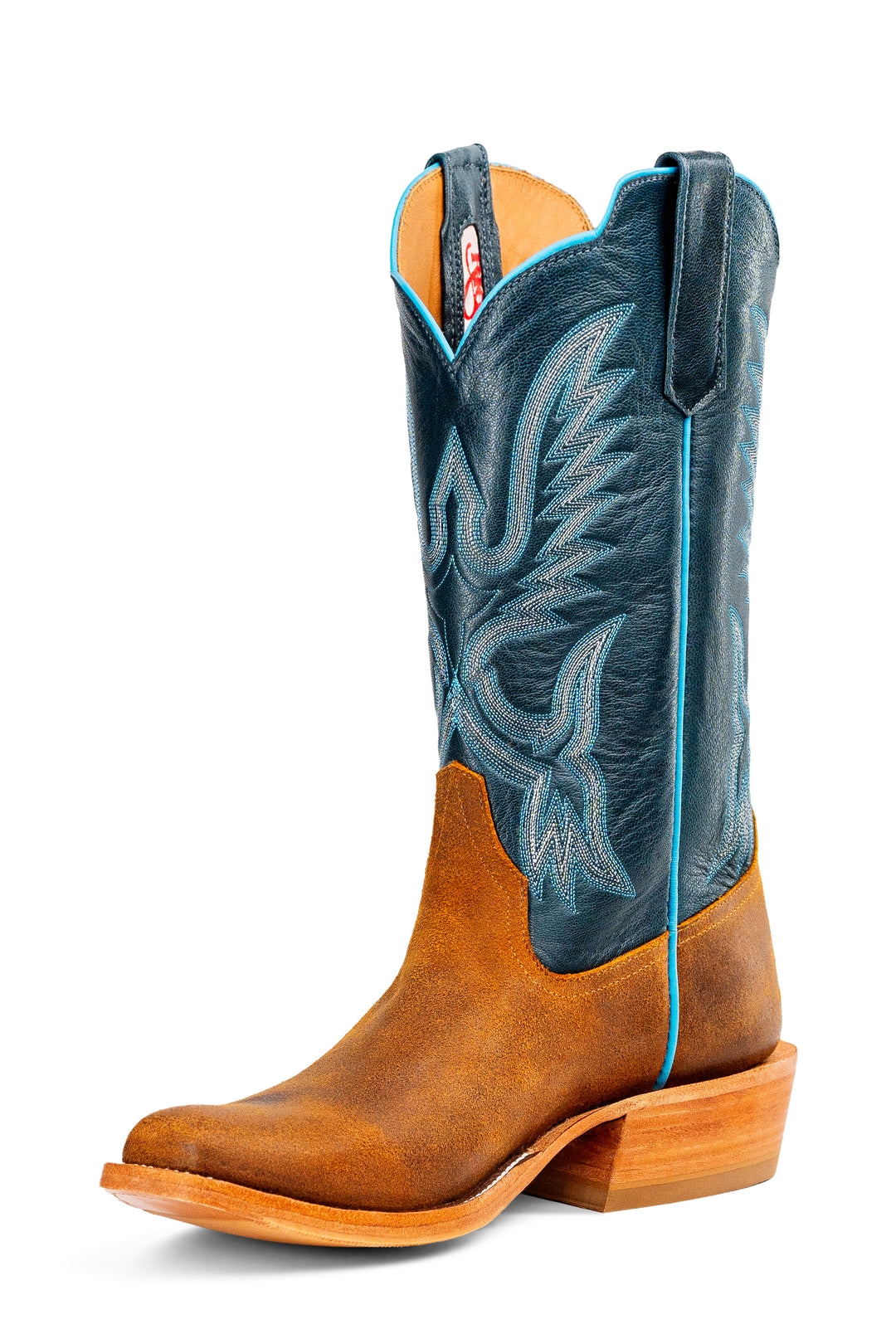 Men's Rios of Mercedes Brackish Waxout Yak with 13" Barbison Blue Sweet Kidskin Tops - R9040