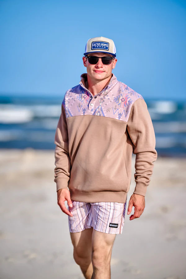 Men's Hooey Stevie Aztec Pullover - HH2609TNAZ