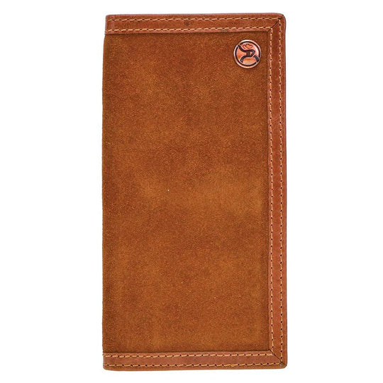 Hooey "Roughy Classic" Roughout Brown Leather Rodeo Wallet - RW001-TNBR