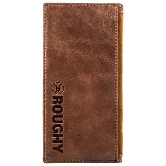 Hooey "Roughy Classic" Roughout Brown Leather Rodeo Wallet - RW001-TNBR