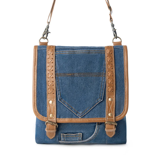 Myra Myra Dustrider upcycled canvas vintage style Concealed-Carry Bag - S-13941