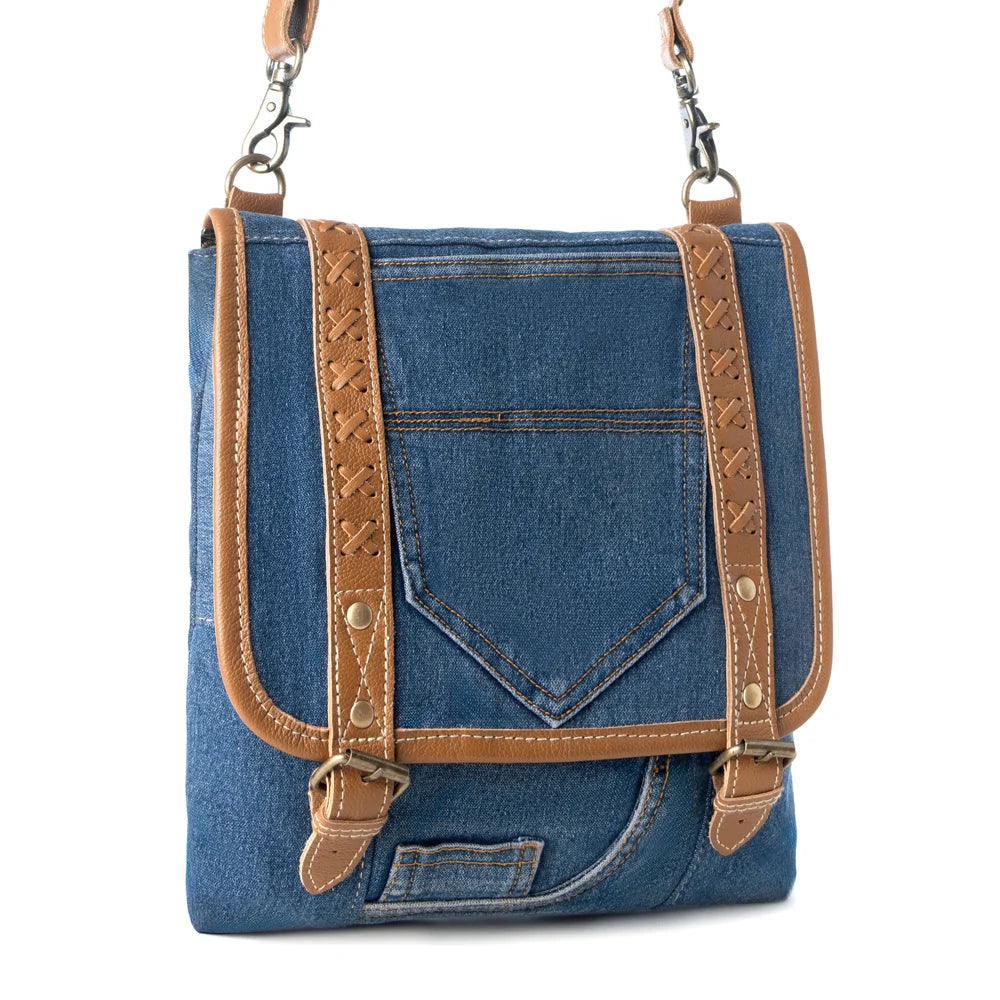 Myra Myra Dustrider upcycled canvas vintage style Concealed-Carry Bag - S-13941