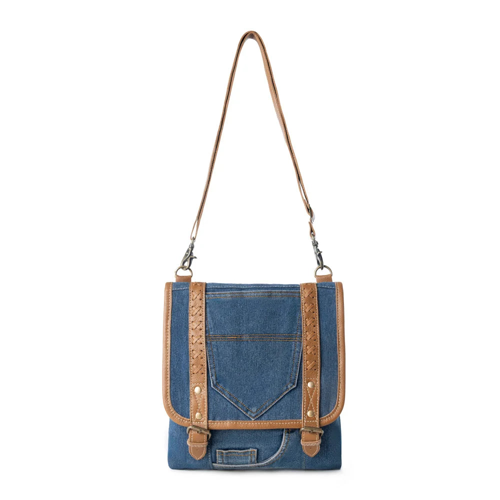Myra Myra Dustrider upcycled canvas vintage style Concealed-Carry Bag - S-13941